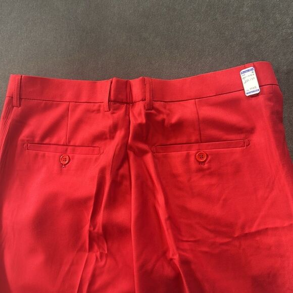 Men’s Red Slim Fit 2 Piece Prom Party Formal Suit Size 36 Jacket 32 Pants NEW - Picture 13 of 15